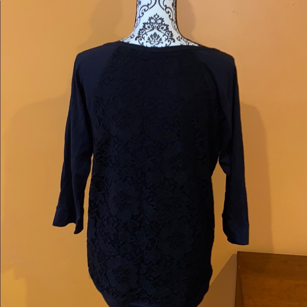 Express lace back baseball T shirt NWOT
